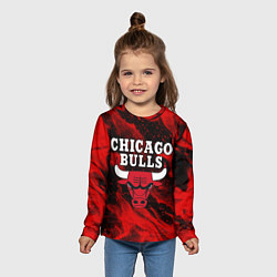 Лонгслив детский CHICAGO BULLS, цвет: 3D-принт — фото 2