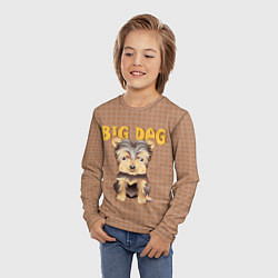 Лонгслив детский Большой пёс, цвет: 3D-принт — фото 2