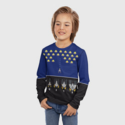 Лонгслив детский Spaceship, цвет: 3D-принт — фото 2