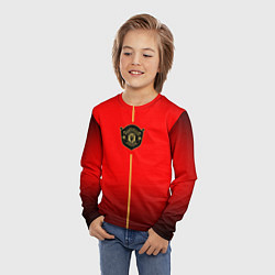 Лонгслив детский Манчестер Юнайтед лого 2020, цвет: 3D-принт — фото 2