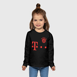 Лонгслив детский FC Bayern Munchen 20-21 - black, цвет: 3D-принт — фото 2