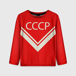 Лонгслив детский СССР хоккейная форма, цвет: 3D-принт