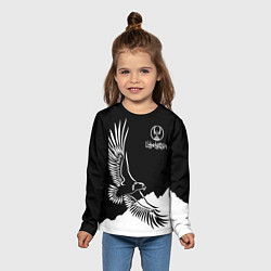 Лонгслив детский Узбекистан, цвет: 3D-принт — фото 2