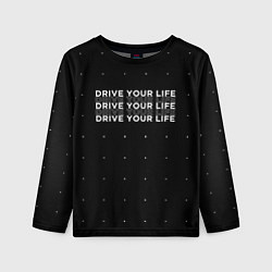 Лонгслив детский Drive Your Live, цвет: 3D-принт