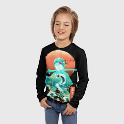 Лонгслив детский Танджиро, цвет: 3D-принт — фото 2