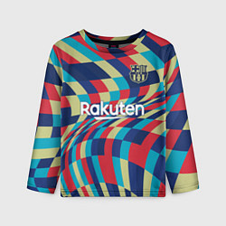Лонгслив детский FC Barcelona La Liga Pre-Match 202122, цвет: 3D-принт