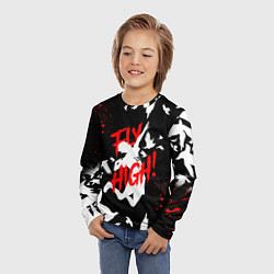 Лонгслив детский HAIKYU ВОЛЕЙБОЛ, цвет: 3D-принт — фото 2