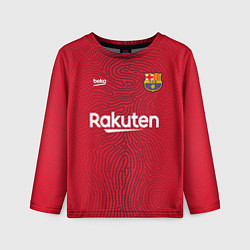 Лонгслив детский FC Barcelona Goalkeeper 202122, цвет: 3D-принт