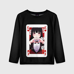 Лонгслив детский Jabami Yumeko Безумный Азарт, цвет: 3D-принт