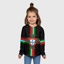 Лонгслив детский Сборная Португалии, цвет: 3D-принт — фото 2