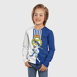 Лонгслив детский Роберто Карлос Реал Мадрид, цвет: 3D-принт — фото 2