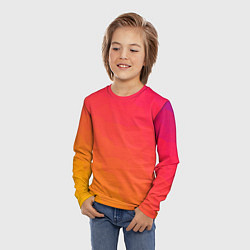 Лонгслив детский Градиент заря, цвет: 3D-принт — фото 2