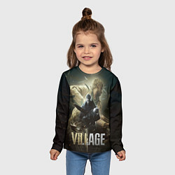Лонгслив детский Итан,Крис и деревня RE8, цвет: 3D-принт — фото 2