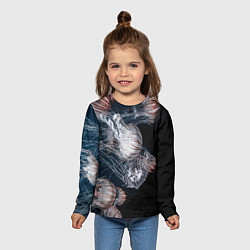 Лонгслив детский Медузы, цвет: 3D-принт — фото 2