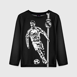 Лонгслив детский Криштиану Роналду ФК Реал Мадрид, цвет: 3D-принт