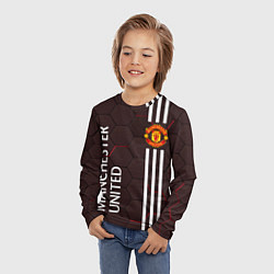 Лонгслив детский МАНЧЕСТЕР MANCHESTER ПЛИТЫ, цвет: 3D-принт — фото 2