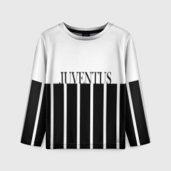 Лонгслив детский Juventus Tee Black and White 202122, цвет: 3D-принт