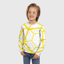 Лонгслив детский Hexagon, цвет: 3D-принт — фото 2