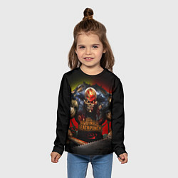 Лонгслив детский Five Finger Death Punch Skull, цвет: 3D-принт — фото 2