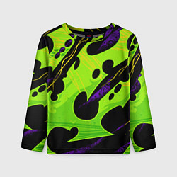 Лонгслив детский КИСЛОТНАЯ ОРГАНИКА НЕОНОВАЯ, цвет: 3D-принт