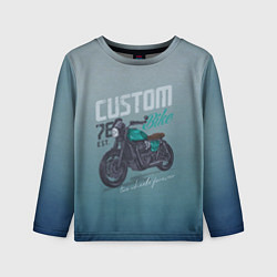 Лонгслив детский Custom Bike, цвет: 3D-принт