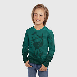 Лонгслив детский Русалка, цвет: 3D-принт — фото 2