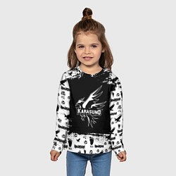Лонгслив детский Старшая школа Карасуно, цвет: 3D-принт — фото 2