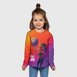 Лонгслив детский Space Jam 2 Лола Банни, цвет: 3D-принт — фото 2