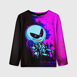 Лонгслив детский Friday Night Funkin SKID, цвет: 3D-принт
