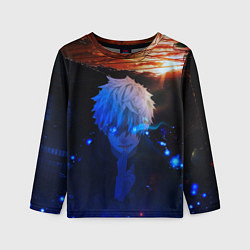 Лонгслив детский Сатору гото голубые глаза, цвет: 3D-принт