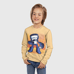 Лонгслив детский Friday Night Funkin Танкист, цвет: 3D-принт — фото 2