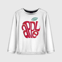 Лонгслив детский Красное яблочко, цвет: 3D-принт