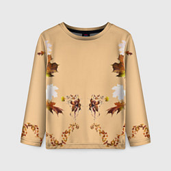 Лонгслив детский Прекрасный осенний листопад, цвет: 3D-принт
