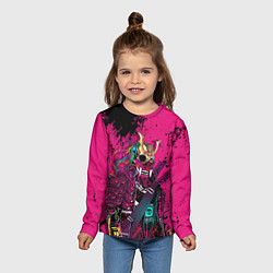 Лонгслив детский CYBERPUNK 2077 DEMON Z, цвет: 3D-принт — фото 2