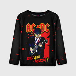 Лонгслив детский ARE YOU REDY? ACDC, цвет: 3D-принт