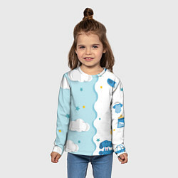 Лонгслив детский Слоник с Шариком, цвет: 3D-принт — фото 2