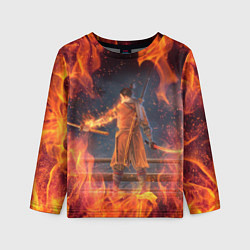 Лонгслив детский Warrior Sekiro shadows die twice Z, цвет: 3D-принт