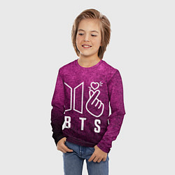 Лонгслив детский BTS БТС K-Heart Z, цвет: 3D-принт — фото 2