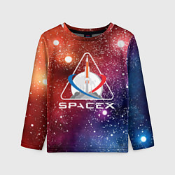 Лонгслив детский Space X, цвет: 3D-принт
