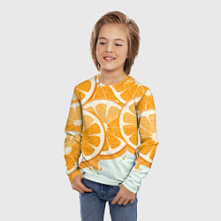 Лонгслив детский АПЕЛЬСИН ORANGE, цвет: 3D-принт — фото 2