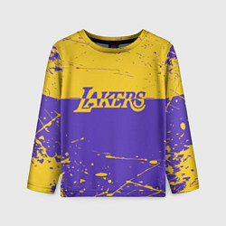 Лонгслив детский Kobe Bryant - Los Angeles Lakers - NBA, цвет: 3D-принт