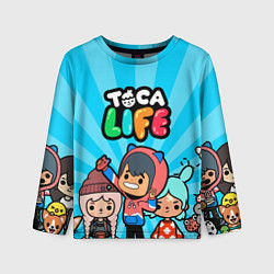 Лонгслив детский Toca Life: Friends, цвет: 3D-принт