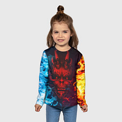 Лонгслив детский Diablo Fire Ice, цвет: 3D-принт — фото 2