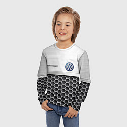 Лонгслив детский Volkswagen Стальная решетка, цвет: 3D-принт — фото 2
