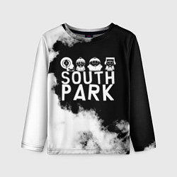 Лонгслив детский Все пацаны на черном фоне Южный Парк, цвет: 3D-принт