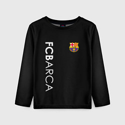 Детский лонгслив FC BARCA BLACK STYLE