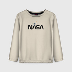 Лонгслив детский NASA Космос - космонавт, цвет: 3D-принт