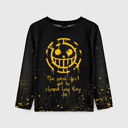 Лонгслив детский ONE PIECE ПИРАТЫ БРЫЗГИ КРАСОК, цвет: 3D-принт