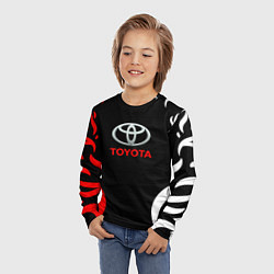 Лонгслив детский Автомобиль Toyota, цвет: 3D-принт — фото 2