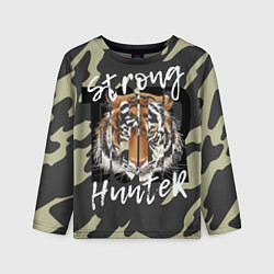 Детский лонгслив Strong tiger